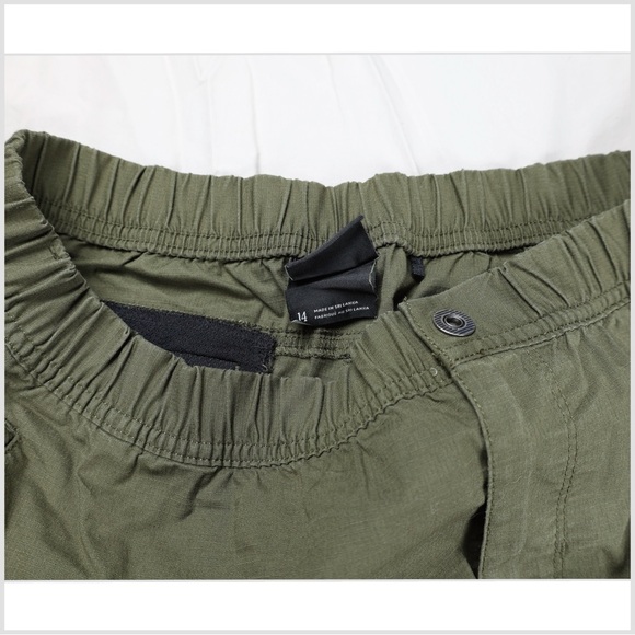 2 PAIRS: Prana Double Peak Women’s Shorts in grey/green EUC W 14 - Picture 2 of 4